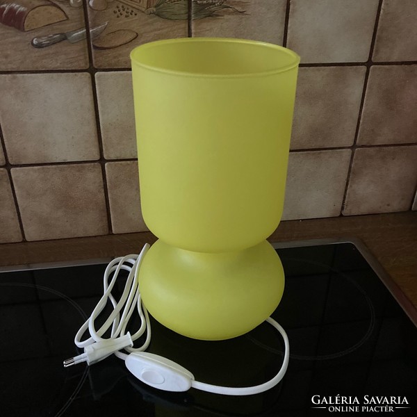 Ikea lykta lamp, mood lamp, table lamp, yellow glass