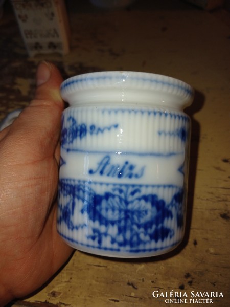 Ánizs feliratú porcelán fűszer tartó