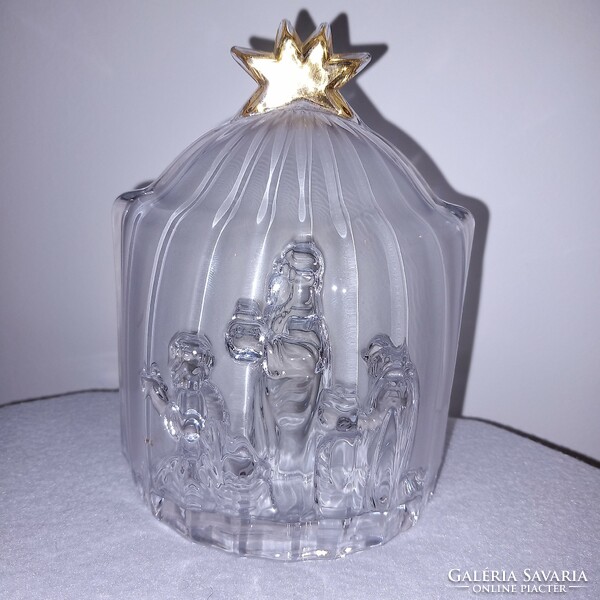 " EVITA  " ,Bethlemes, német kristály, ablakdísz, karácsonyi dekoráció. Díszüveg.
