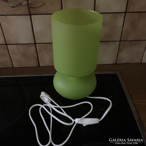Ikea lykta lamp, mood lamp, table lamp, green glass