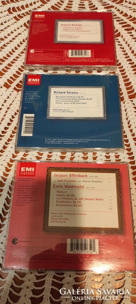 EMI Classics zenei CD-k (csomagban Rodrigo, Strauss, Offenbach, Waldteufel)