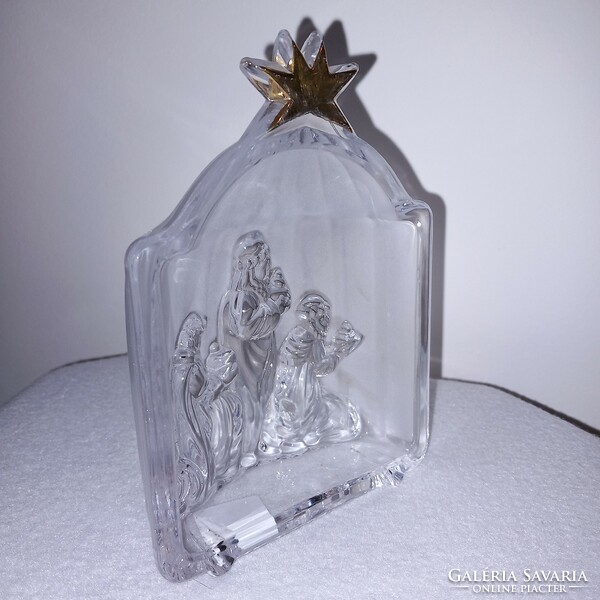 " EVITA  " ,Bethlemes, német kristály, ablakdísz, karácsonyi dekoráció. Díszüveg.