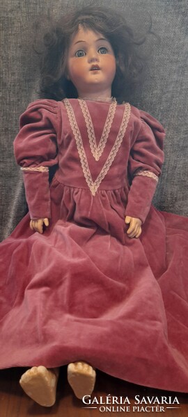 Heubach köppelsdorf 250-5 Germany doll with porcelain head 65cm