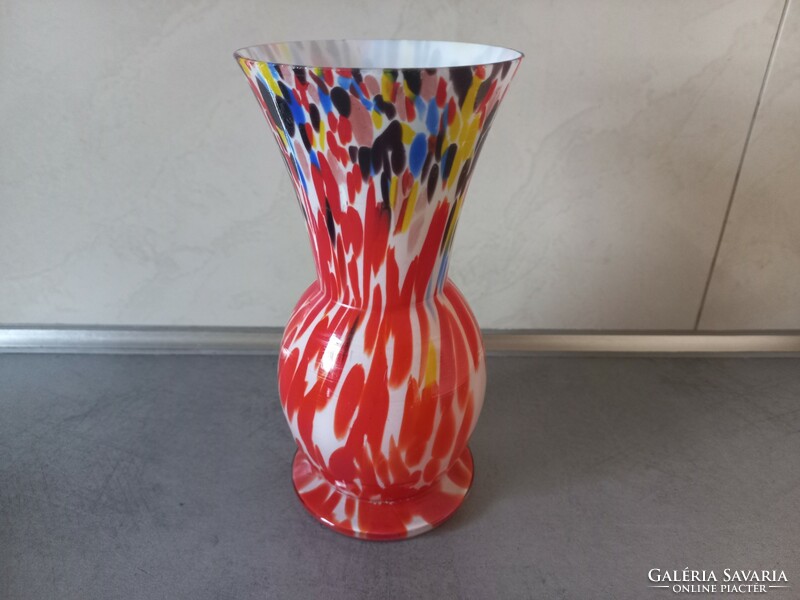 Retro double-layered glass vase