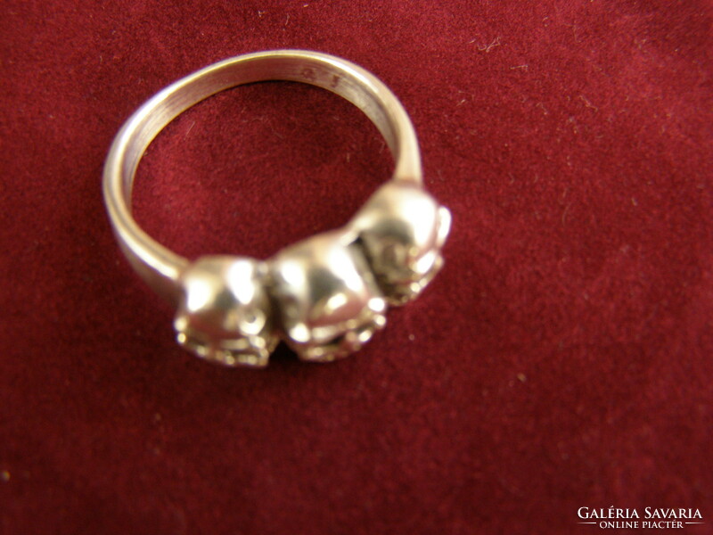 Silver ring, death's head ring