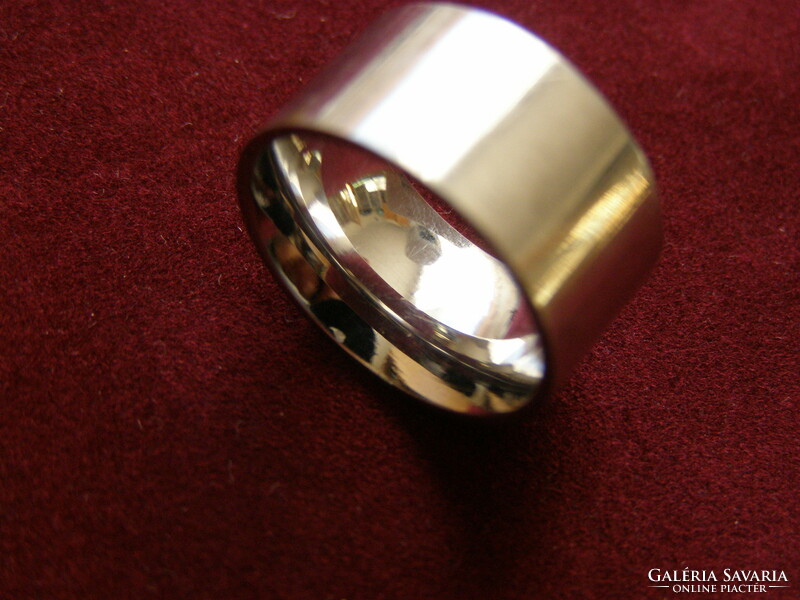 Stainless steel women's ring, shiny, wide!