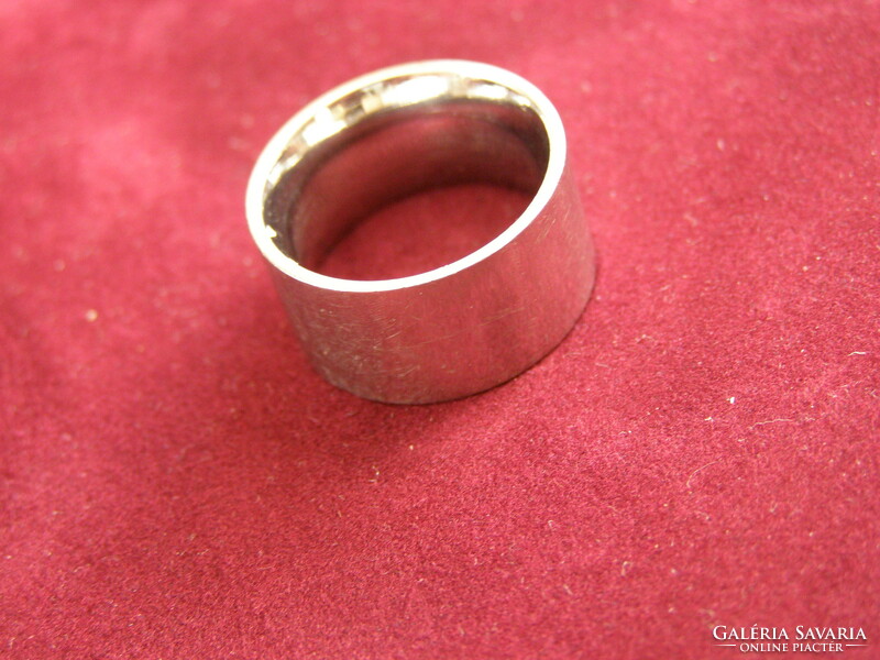 Stainless steel women's ring, shiny, wide!