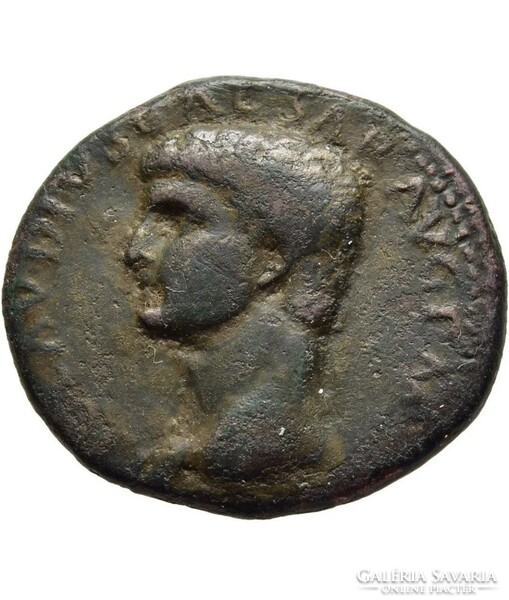 Claudius 41-53 AE bronz Tetrassarion, Római Birodalom,  Macedon Philippi, ritka