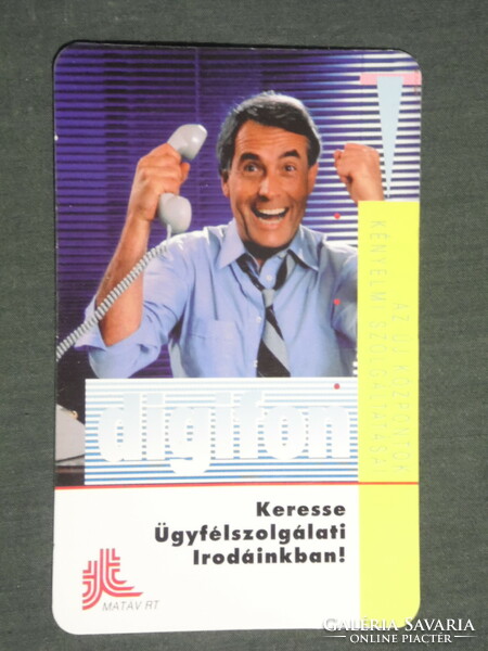 Card calendar, matáv telecommunications rt. Pécs, digital phone, male model, 1994, (3)