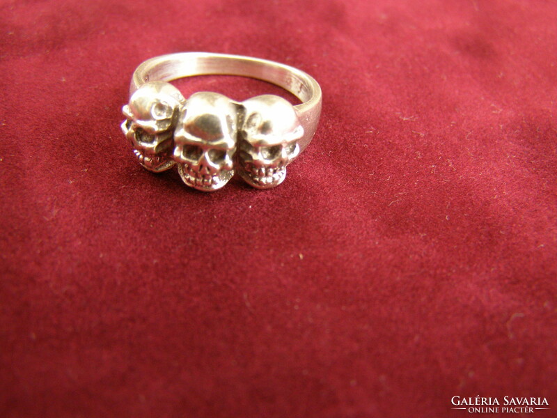 Silver ring, death's head ring