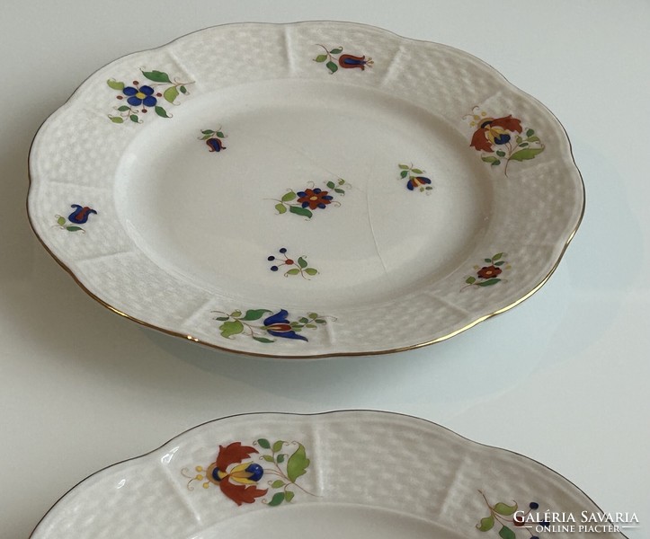 Herendi porcelán csemegetányér készlet