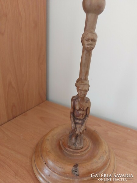 (K) Afrikai faszobor  cca 29 cm