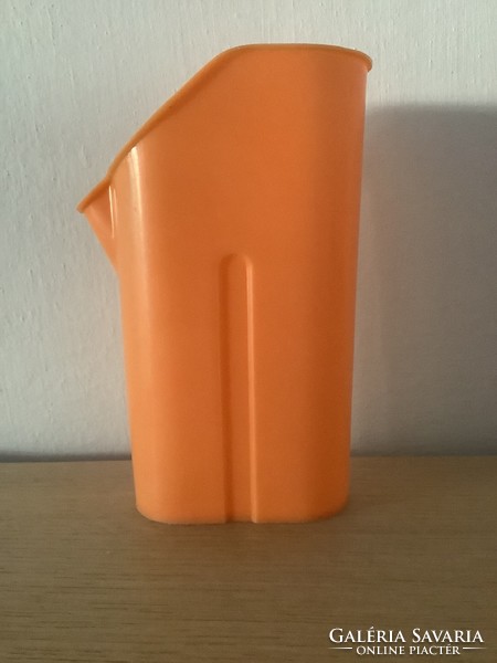 Retro orange milk container