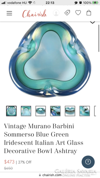 Iconic! Alfredo Barbini iridescent Murano table