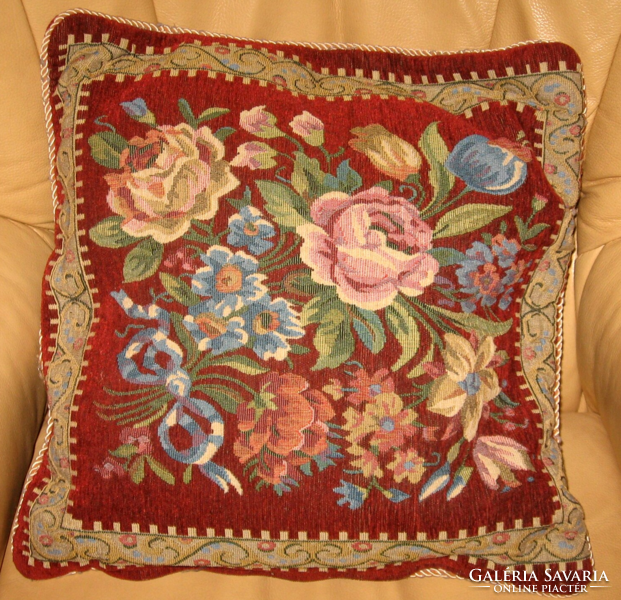 Flowers beautiful tapestry decorative pillow