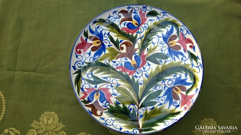 1800-as évek Igen ritka -Miskolcz majolika falitál-fali tányér  átm.38 cm szép állapot