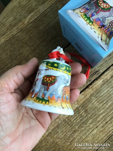 2001-es HÖCHST porcelán karácsonyfa csengő dobozában