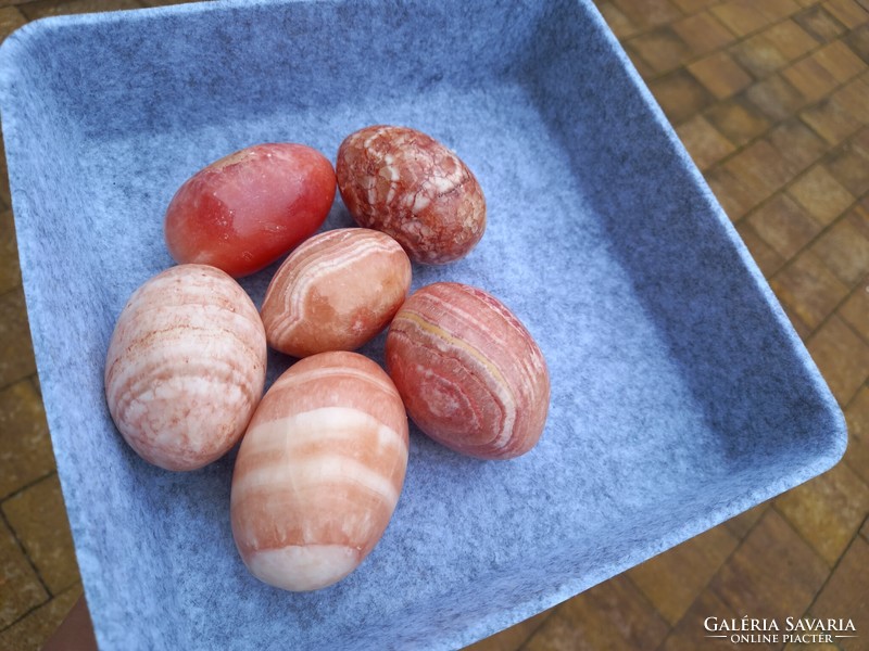 Rarity! Beautiful rhodochrosite egg polishes from Namibia