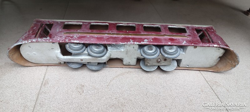Nagyméretü fém makett  vasúti mozdony , 40 cm