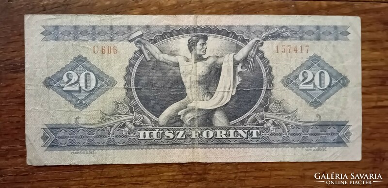 Húsz forintos bankjegy 1975