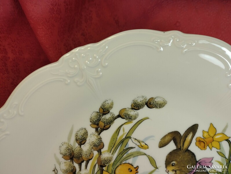 Beautiful porcelain Easter serving bowl, centerpiece