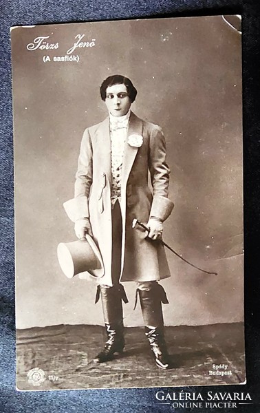 Approx. 1926 Jenő Törzs, actor Sasfiók Hungarian Theater, original contemporary photo, recording from Spady newspaper