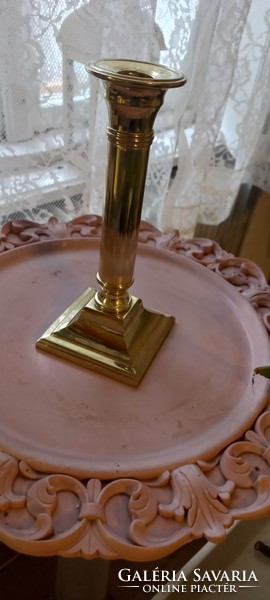 Copper candle holder 23 cm high