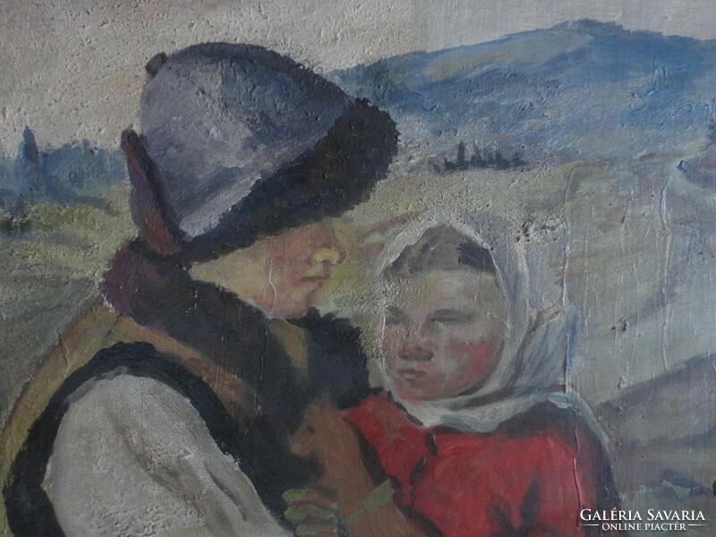 Gustáv Mallý: with a kid