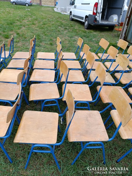 Retro school chairs mid century loft industrial