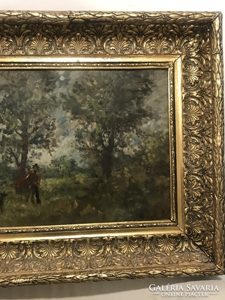 Herman Lipót painting (walk in the forest)