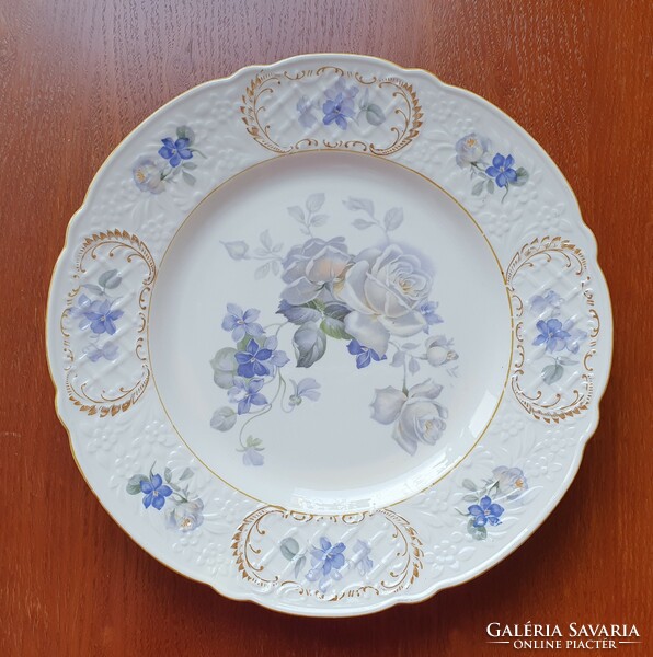 Bavaria German porcelain serving cake plate with floral old vintage serving