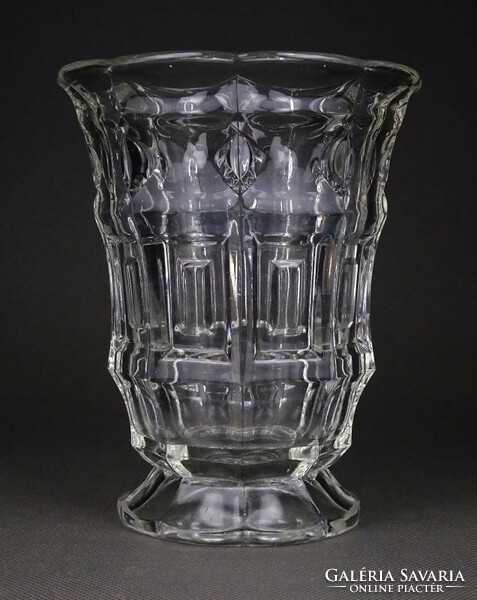 1H569 S.Reich & Co glass art deco üveg váza ~1930