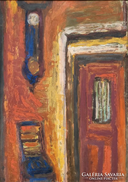 Éva Krajcsovics (1947 - ) c. Gallery painting with original guarantee!