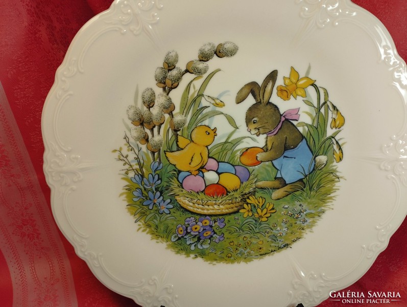 Beautiful porcelain Easter serving bowl, centerpiece