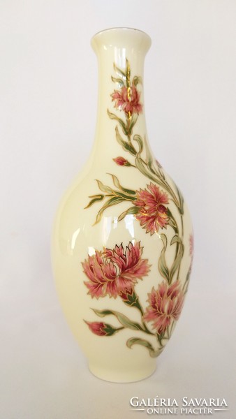 Zsolnay orchid pattern vase 26cm. Flawless! (No.: 23/190.)