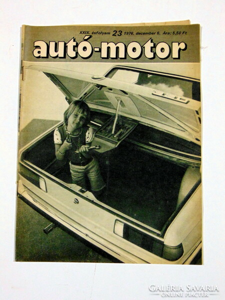 1977 január  /  autó-motor  /  SZÜLETÉSNAPRA RÉGI EREDETI ÚJSÁG Ssz.:  3530