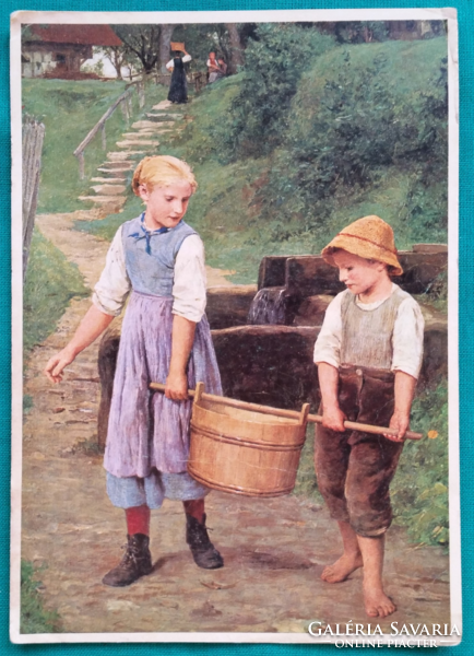 Old artist postcard, a. Anker: 