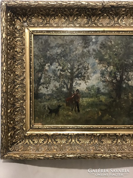 Herman Lipót painting (walk in the forest)