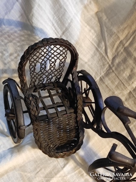 Old, Italian, vintage bike game. 1880-1920. 38X26x24 cm.