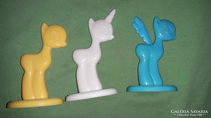 Retro plastic my little pony toy figures 3 pcs in one 10 cm / pcs according to the pictures
