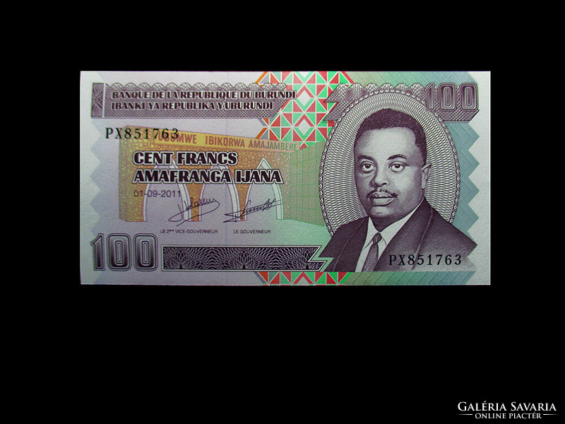 Unc - 100 francs - Burundi - 2011 (new type))