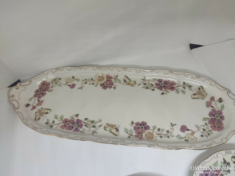 HIBÁTLAN! Zsolnay Pillangó mintás szendvicses/süteményes kínáló tál