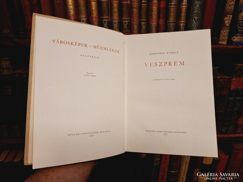 1957- Technical k.K.- György Korompay. Veszprém collector's copy with protective cover!