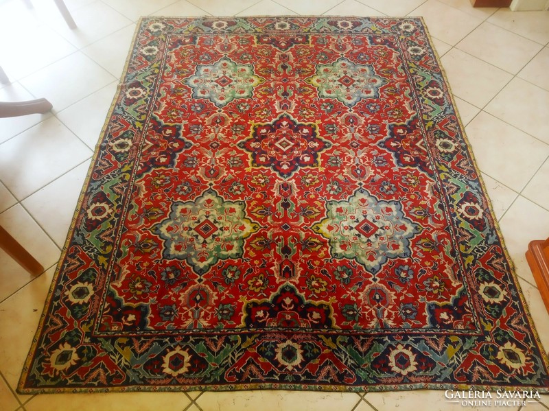 Persian patterned antique moquette tapestry