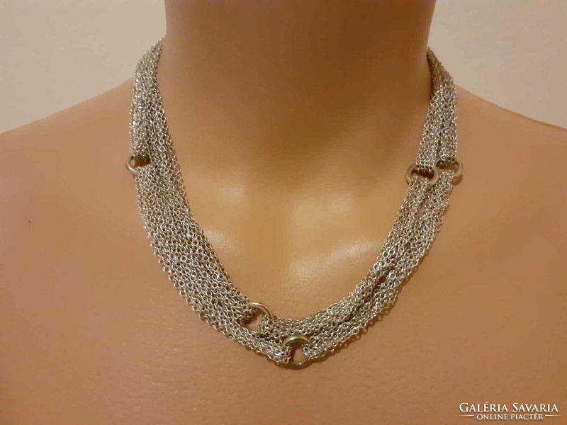 Silver-colored Liz Claiborne necklace