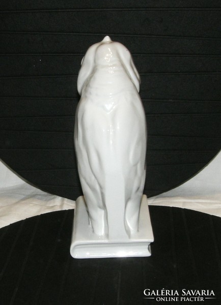 Könyves Bagoly - Herendi fehér porcelán - 21 cm