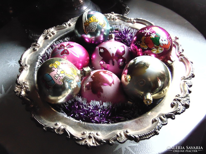 7 old Russian Christmas tree ornaments