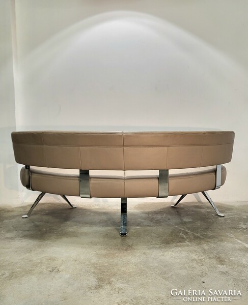 Joop Himolla designer bőr kanapé, étkezőpad, várótermi ülőbútor