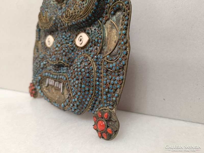 Antique Mahakala Buddhist Ceremonial Mask Nepal Tibet 915 7612