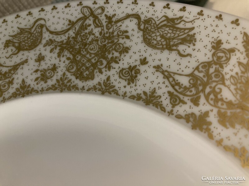 Elegant Rosenthal serving bowl with gold pattern